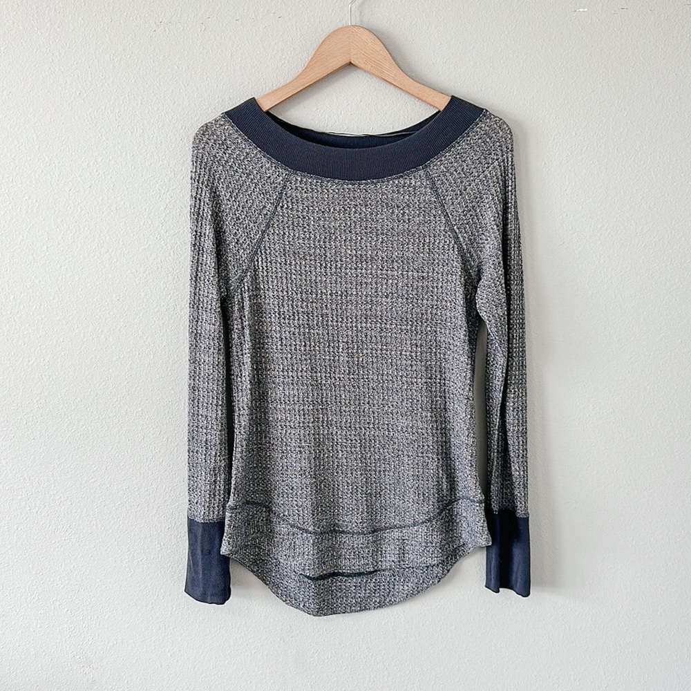 Prana Gray/Bluish Women's Sweater High/Low Hem Tunic Style Casual Size Medium